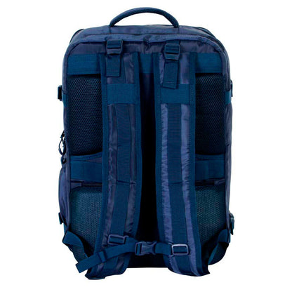 Mochila azul marino de Capitán América Marvel con escudo frontal - 3