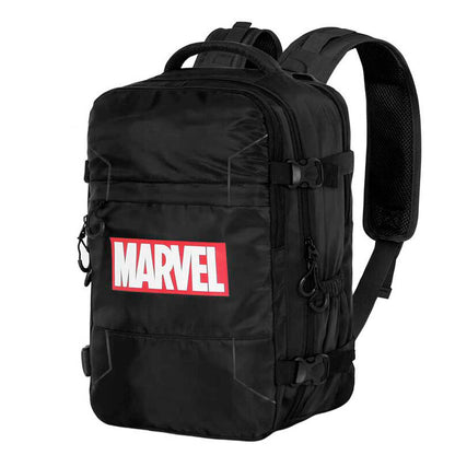 Mochila negra Marvel Comics de 40 cm con varios compartimentos