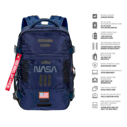 Mochila Spaceship NASA azul marino de KARACTERMANIA - 3