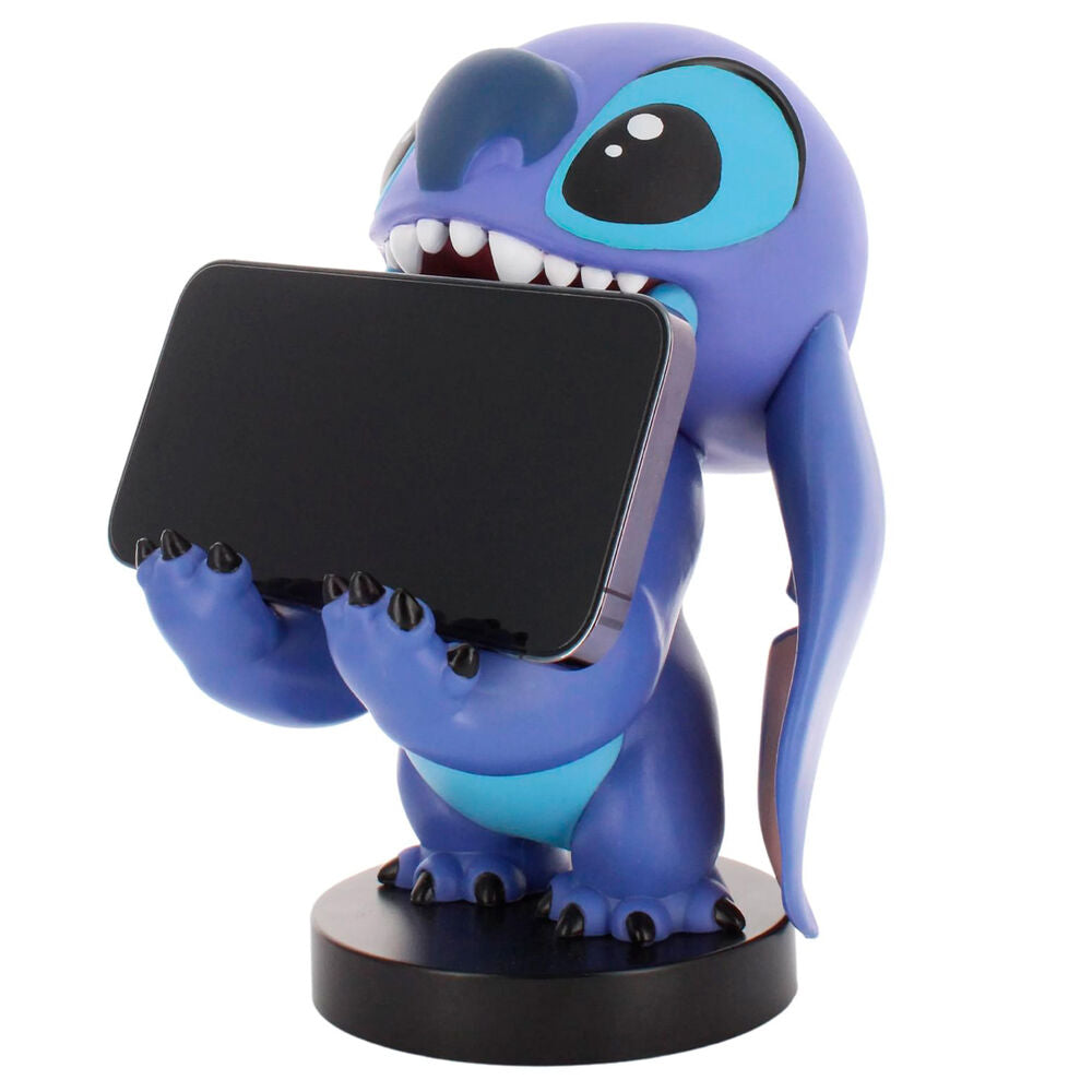 Soporte Cable Guy de Stitch Disney sobre base negra - 5