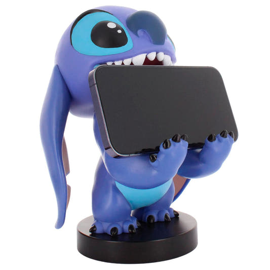 Soporte Cable Guy de Stitch Disney sobre base negra - 10
