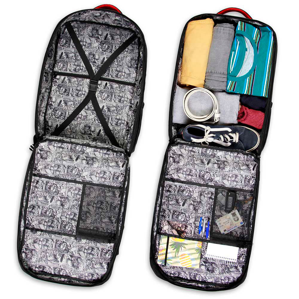Mochila negra Marvel Comics de 49 cm con varios compartimentos - 5