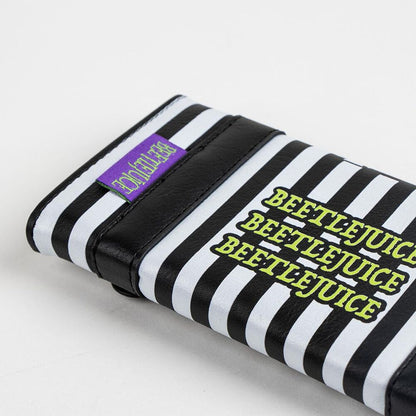 Cartera Beetlejuice de polipiel con rayas blancas y negras - 3