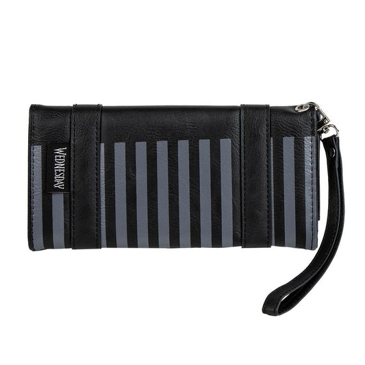 Cartera negra de polipiel Wednesday con escudo de Nevermore Academy - 2