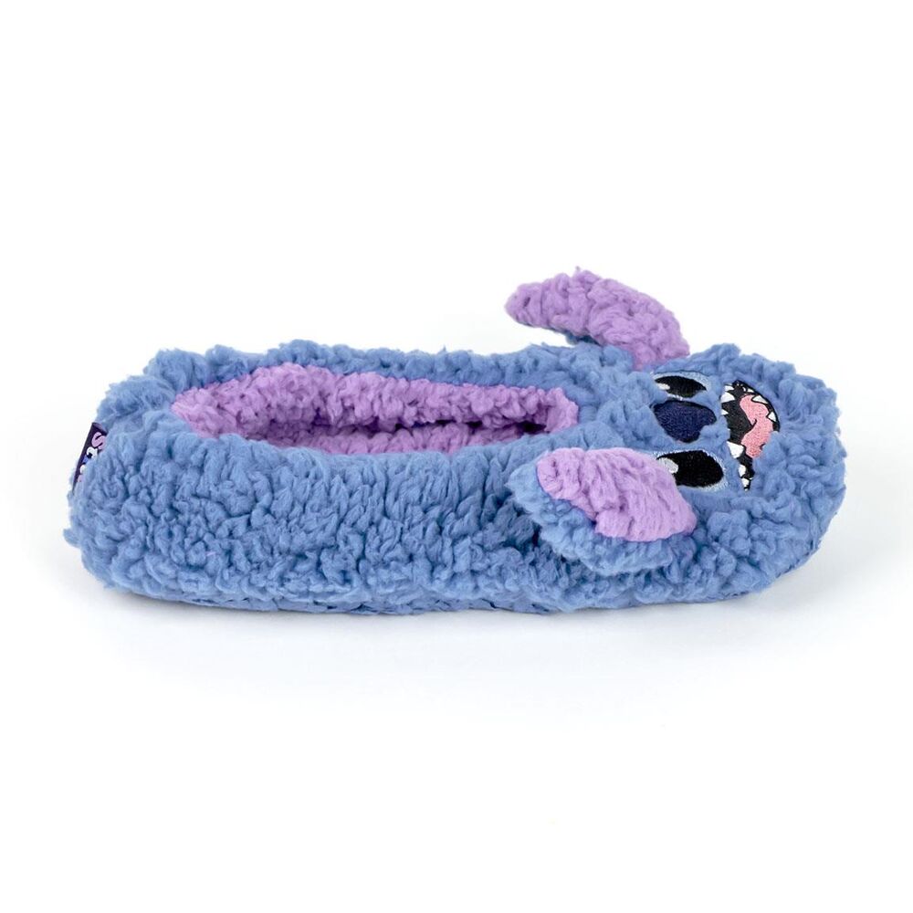 Pantuflas azules de Stitch Disney con detalles rosas - 4