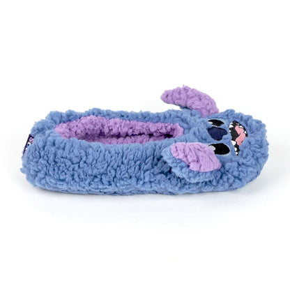 Pantuflas azules de Stitch Disney con detalles rosas - 4