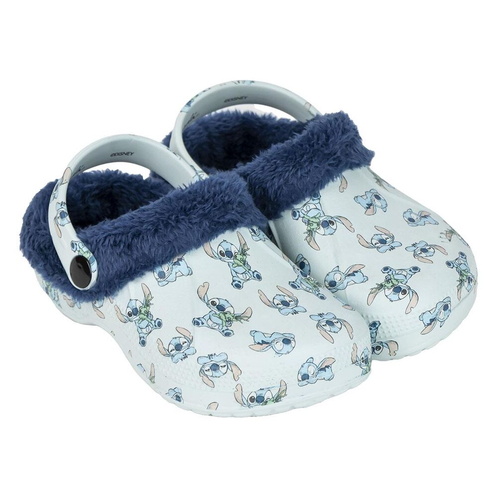 Pantuflas azules de Stitch Disney con tira trasera