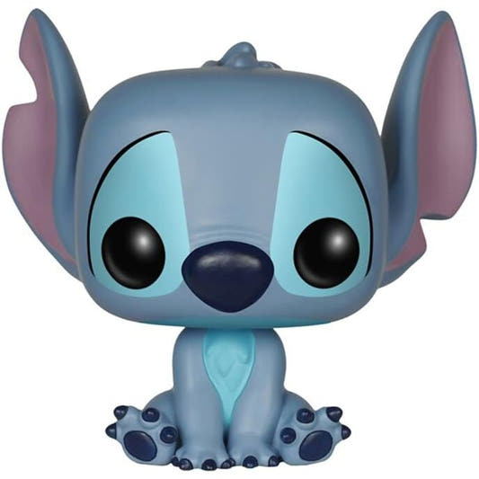 Figura Funko POP! de Stitch sentado en tonos azules