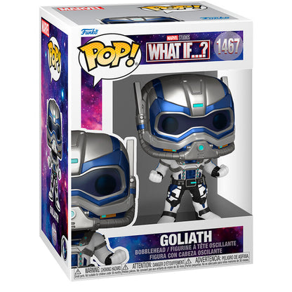 Figura Funko POP! Marvel What If...? Goliath con traje futurista azul y blanco - 2
