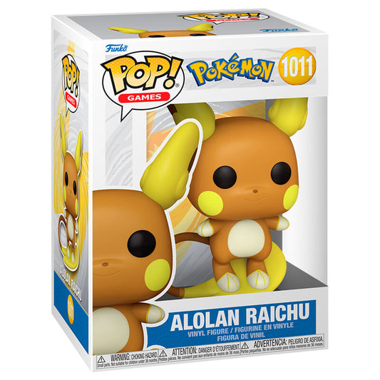 Figura Funko POP! de Alolan Raichu sobre una tabla amarilla - 2
