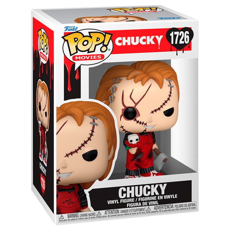 Figura Funko POP! Chucky Valentine con mono rojo Good Guys - 2