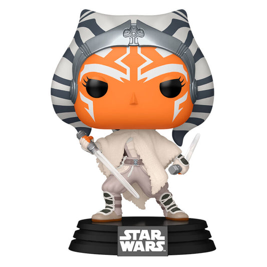 Figura Funko POP! de Ahsoka Tano con dos sables de luz