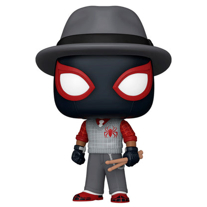 Figura Funko POP! de Miles Morales con sombrero y baquetas