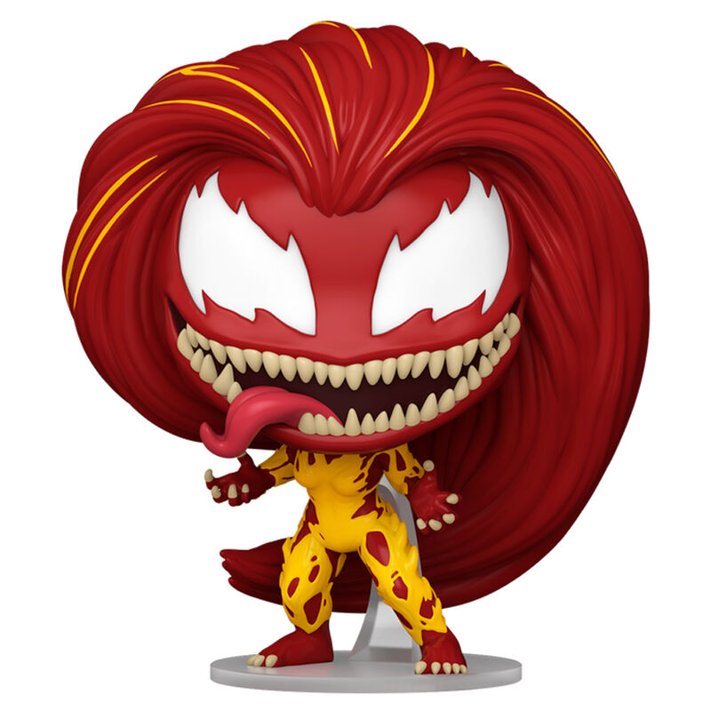 Figura Funko POP! Marvel Spider-Man 2 Scream con cabello rojo y traje amarillo