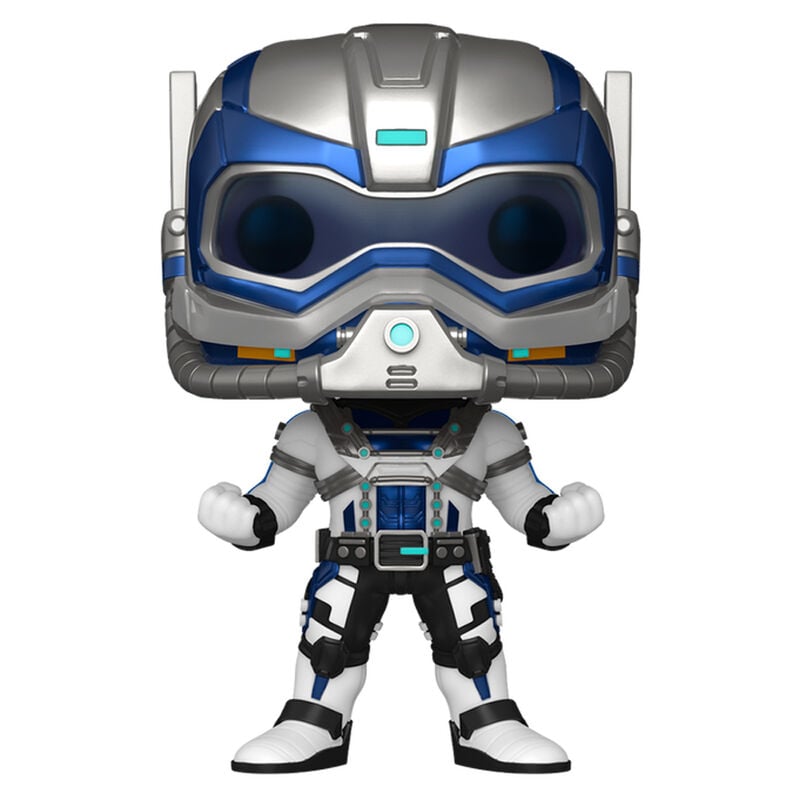 Figura Funko POP! Marvel What If...? Goliath con traje futurista azul y blanco