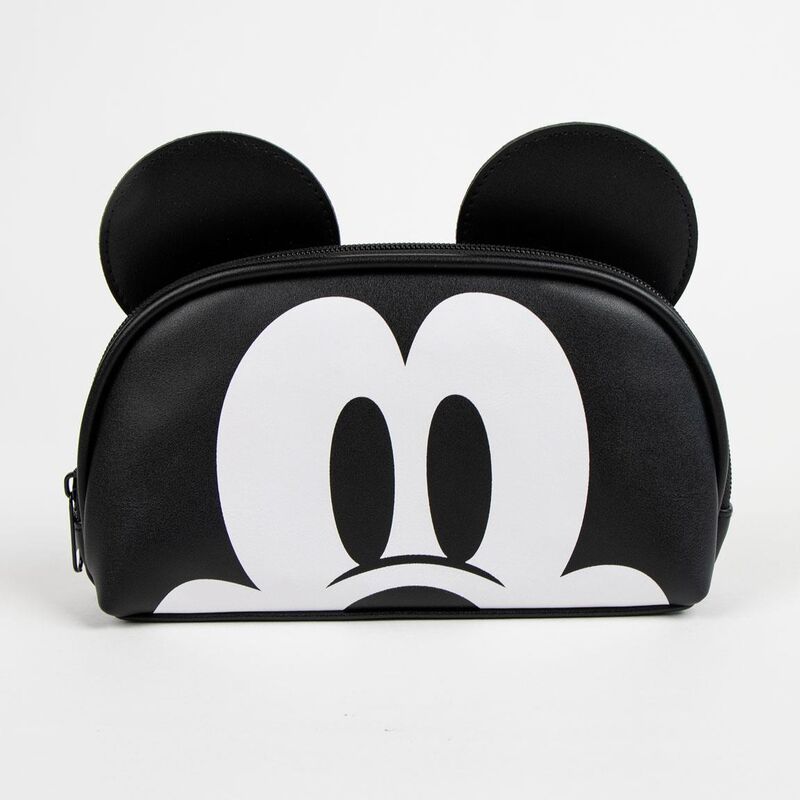 Neceser negro de Mickey Disney con orejas y rostro blanco - 3