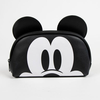 Neceser negro de Mickey Disney con orejas y rostro blanco - 3