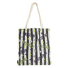 Bolsa shopping Beetlejuice con rayas negras y blancas