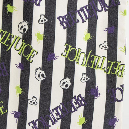 Bolsa shopping Beetlejuice con rayas negras y blancas - 2