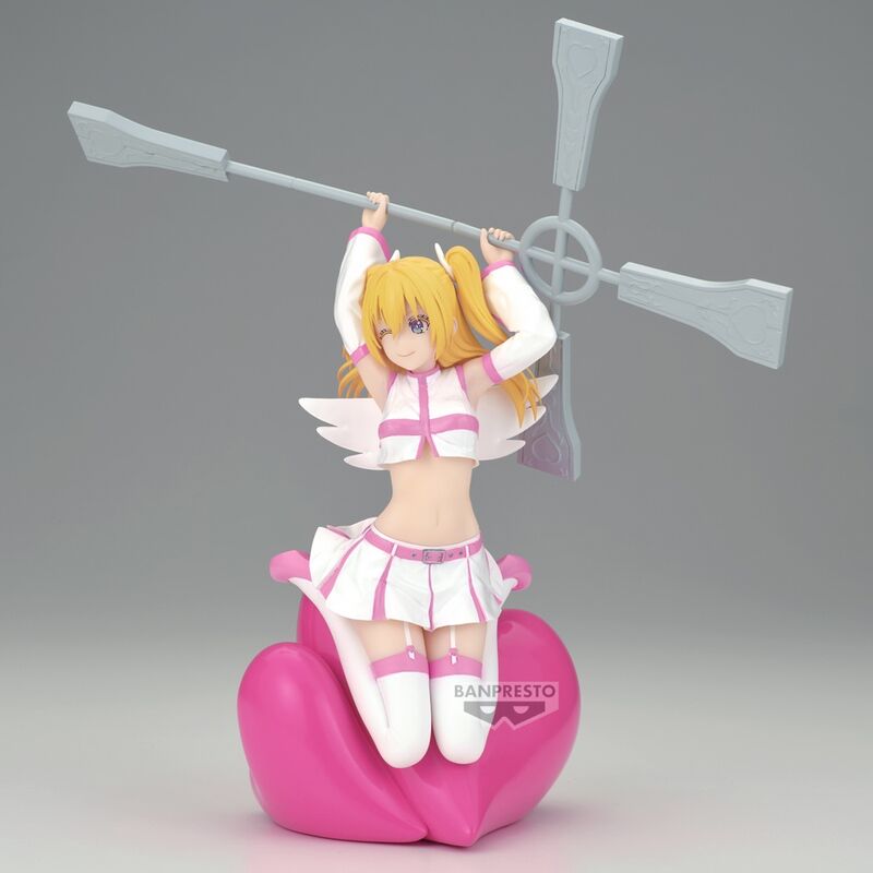 Figura de Liliel Poppin Heart de Banpresto con traje rosa y blanco - 3