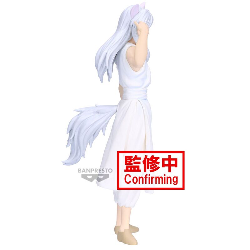 Figura de Youko Kurama de Yu Yu Hakusho con cabello claro, orejas y colas de zorro - 4