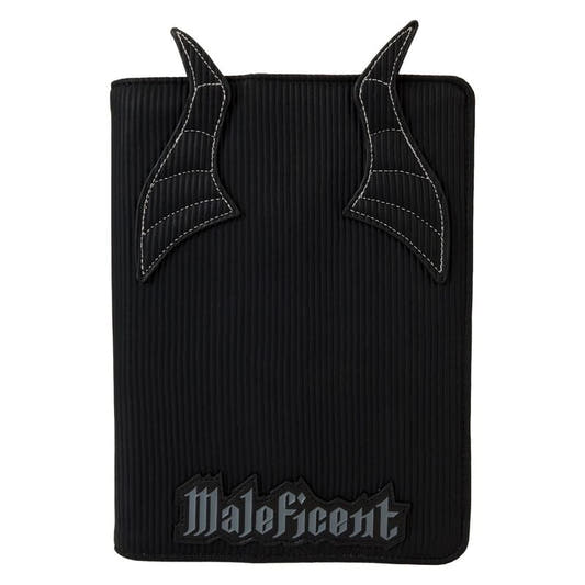 Cuaderno negro de Maléfica Disney Loungefly con apliques de cuernos