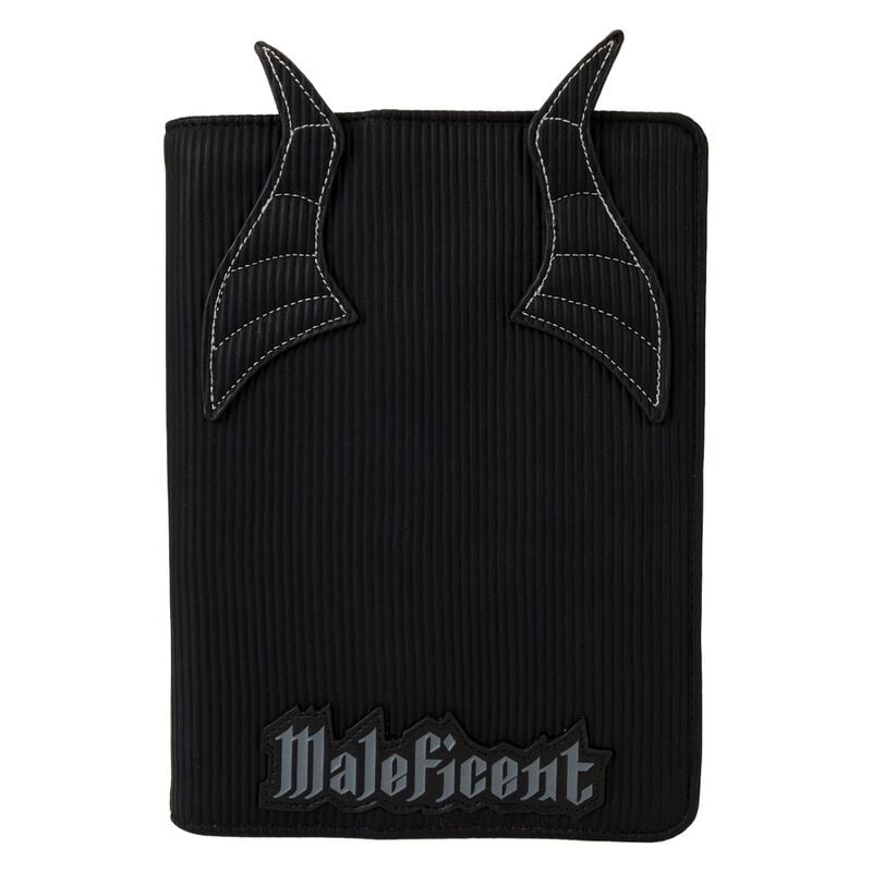 Cuaderno negro de Maléfica Disney Loungefly con apliques de cuernos