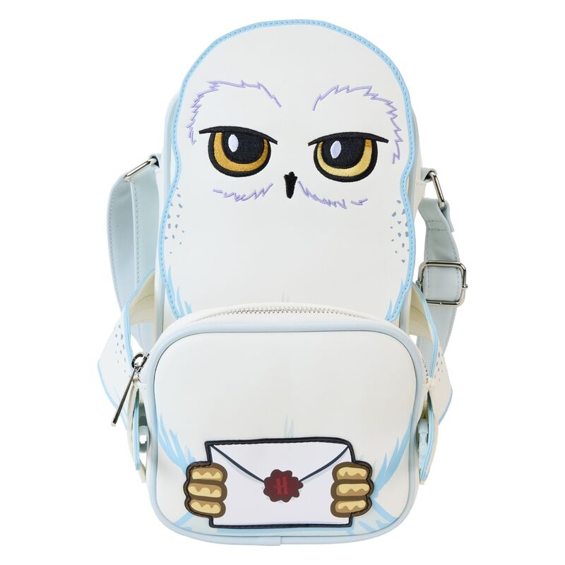 Bolso mochila Loungefly de Hedwig de Harry Potter en blanco y azul claro - 2
