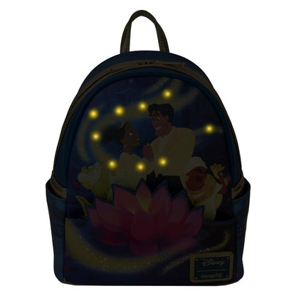 Mochila Loungefly de Tiana y el Sapo con flor de loto - 3