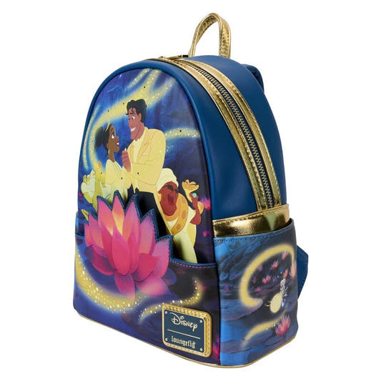 Mochila Loungefly de Tiana y el Sapo con flor de loto - 4