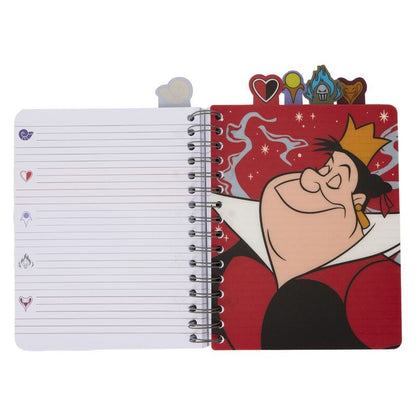Cuaderno Loungefly de Villanas Disney con espiral y pestañas ilustradas - 3