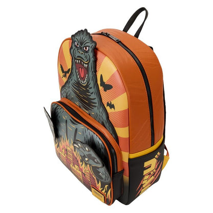 Mochila Loungefly Toho Godzilla con ciudad en llamas - 4
