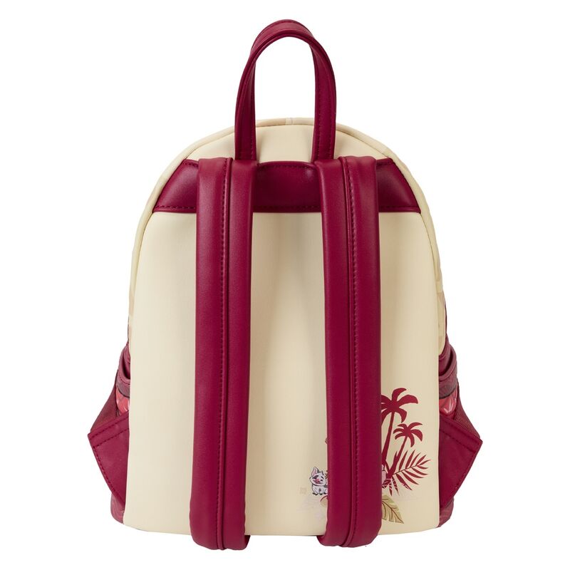 Mochila Loungefly Disney Vaiana Moana beige y burdeos - 5
