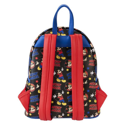 Mochila Loungefly de Mickey Mouse con aplicación frontal y estampado Disney - 5