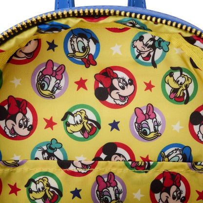 Mochila Loungefly de Mickey Mouse con aplicación frontal y estampado Disney - 6