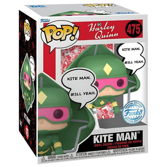 Figura Funko POP! Deluxe de Kite Man de DC Comics en caja
