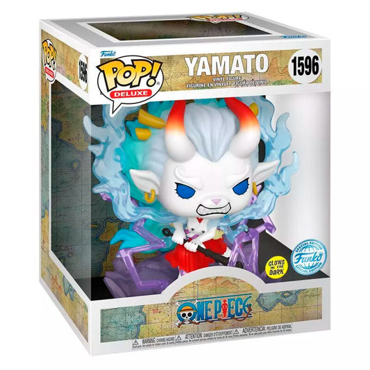 Figura FUNKO POP! Deluxe de Yamato de One Piece en caja