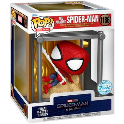 Figura Funko POP! Deluxe The Amazing Spider-Man en acción