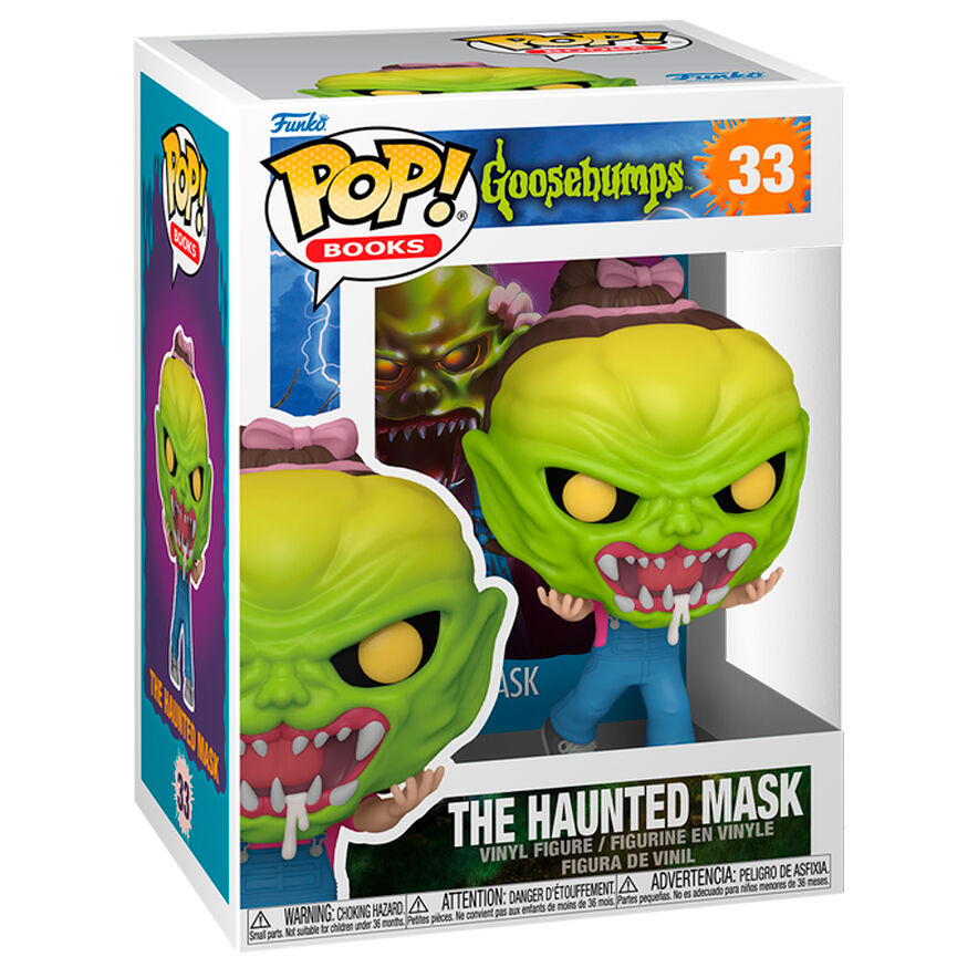 Figura Funko POP! Goosebumps The Haunted Mask con máscara verde y colmillos - 2