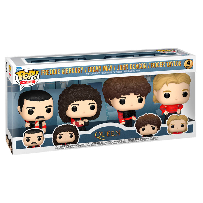 Blíster Funko POP! Rocks con cuatro figuras de Queen