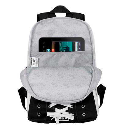 Mochila Sneakers Black Oh My Pop! en blanco y negro - 3