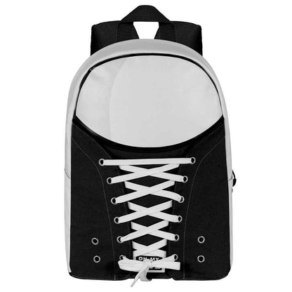 Mochila Sneakers Black Oh My Pop! en blanco y negro