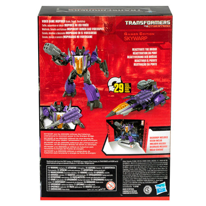 Figura articulada Skywarp de Transformers en modo robot, morada y gris - 5