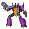 Figura articulada Skywarp de Transformers en modo robot, morada y gris