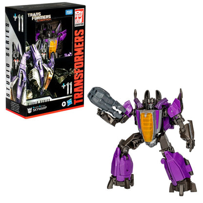 Figura articulada Skywarp de Transformers en modo robot, morada y gris - 4