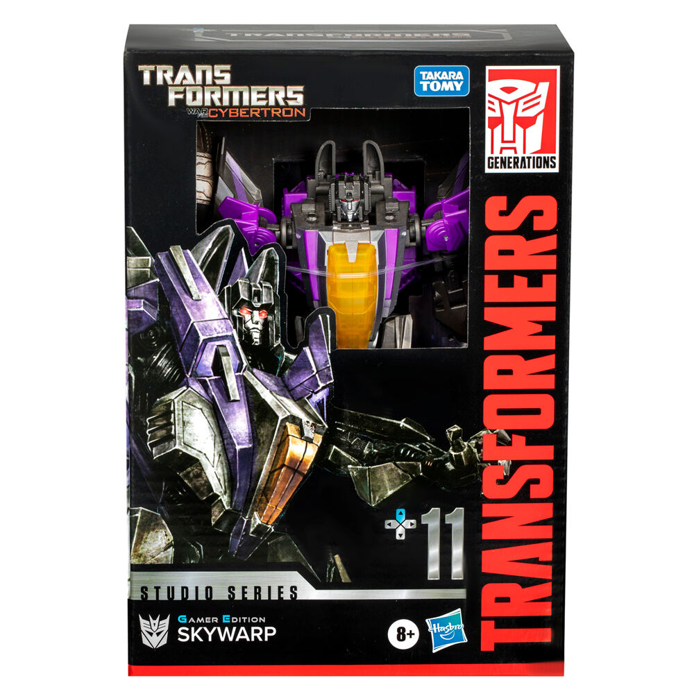 Figura articulada Skywarp de Transformers en modo robot, morada y gris - 2