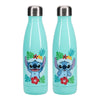 Botella turquesa de acero inoxidable Stitch Disney de 500 ml