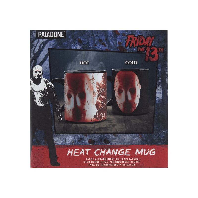Taza termocromática de cerámica con máscara de Jason de Viernes 13 - 2