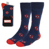Calcetines azul marino de Spider-Man Marvel con detalles rojos