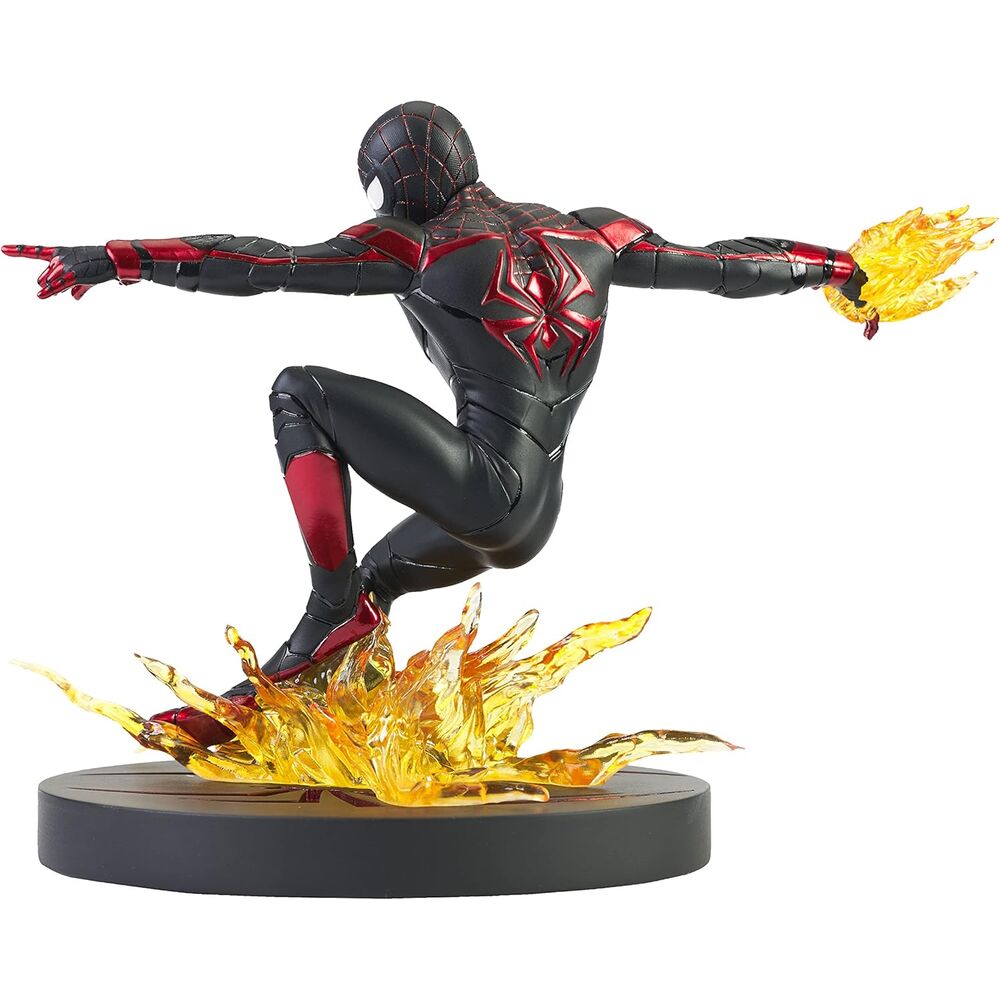 Figura de Miles Morales Spider-Man PS5 con efecto de llamas - 2